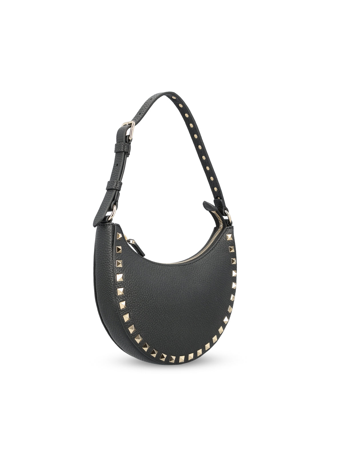 Mini borsa hobo Rockstud in Vitello granato ZW2P0AI7VSH 0NO VALENTINO GARAVANI 