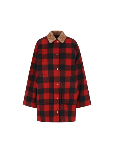 Cappotto Barn in misto lana CFWMOU2000FRUT5656 5321 WOOLRICH 