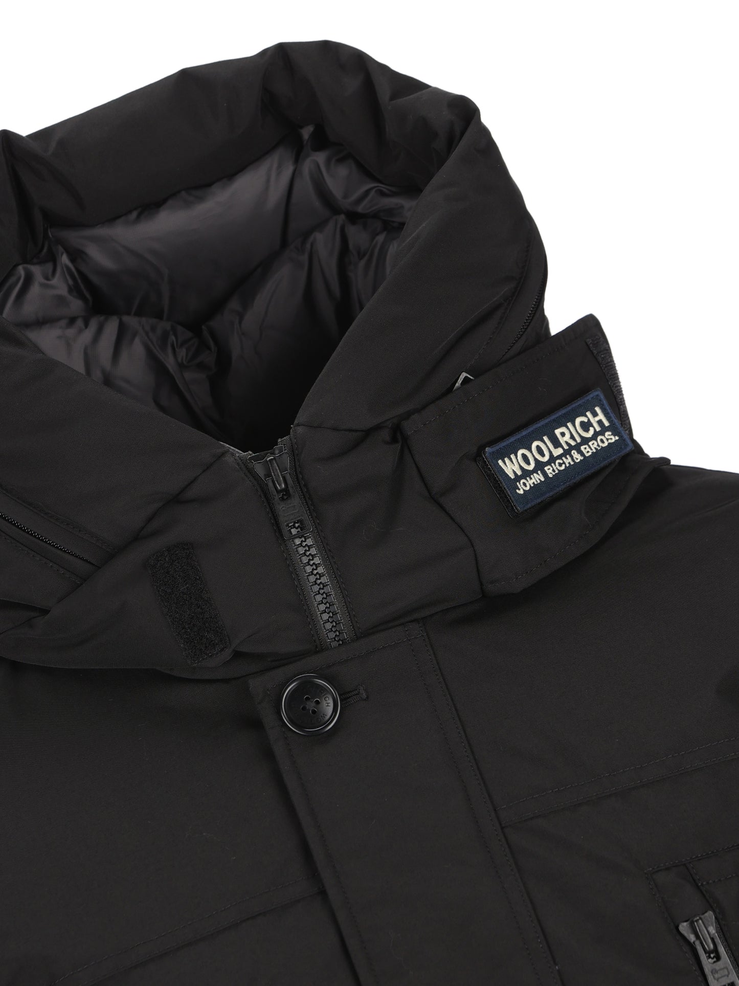 Parka Evolution in Ramar Cloth CFWOOU0866MBUT0001 BLK WOOLRICH 