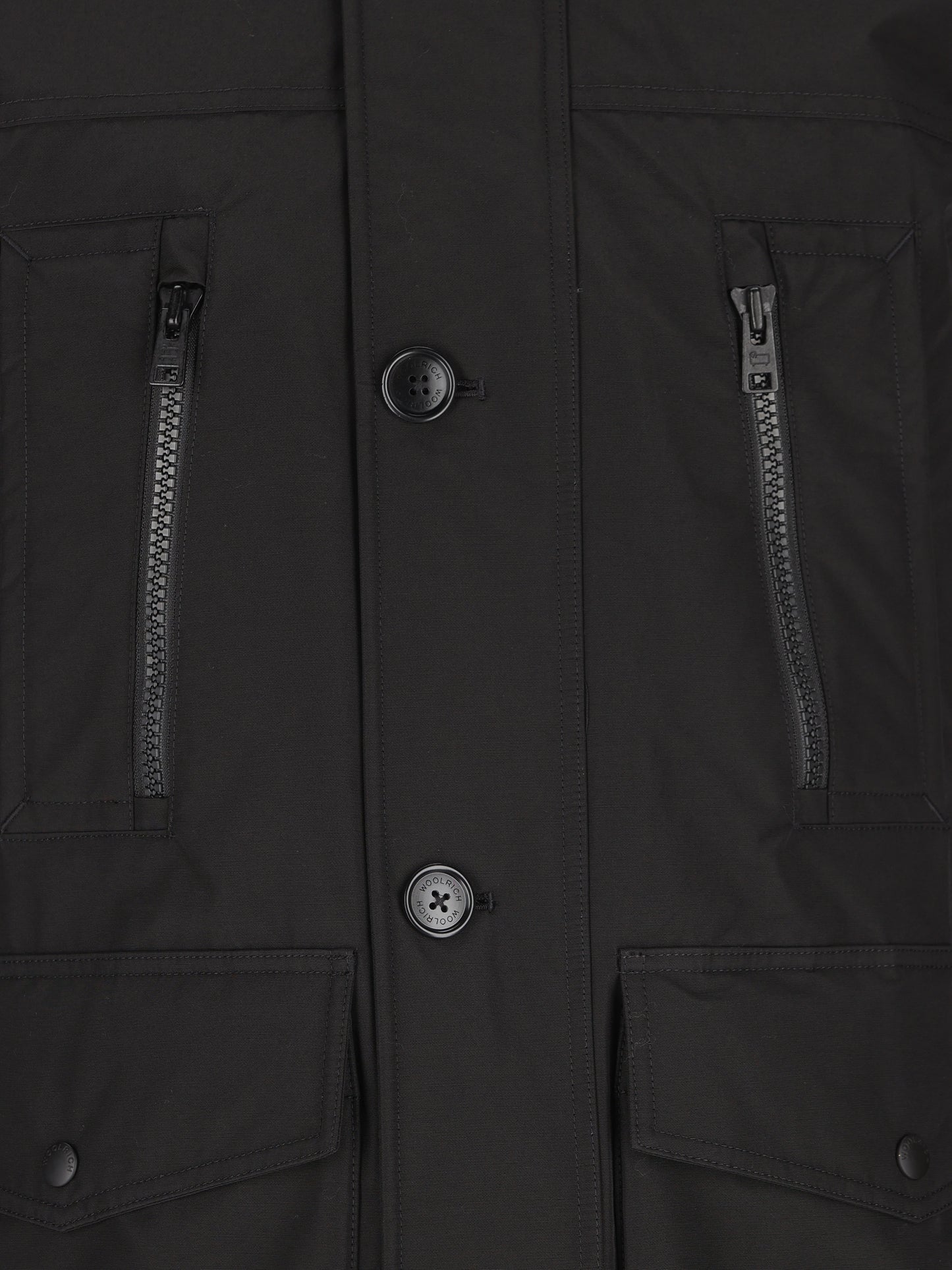 Parka Evolution in Ramar Cloth CFWOOU0866MBUT0001 BLK WOOLRICH 