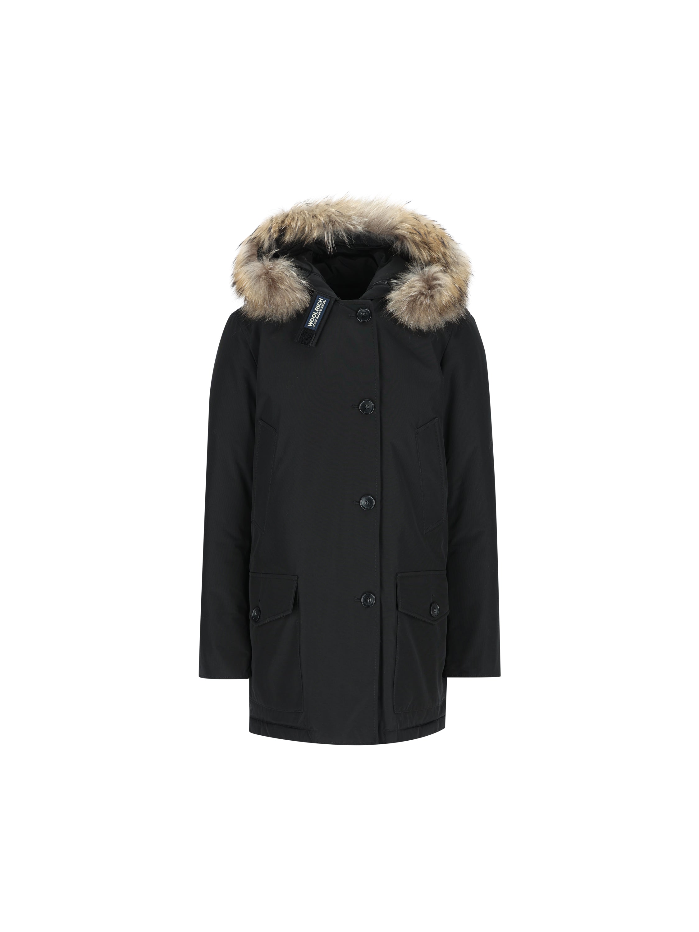 Parka realizzato in misto cotone. CFWWOU0540FBUT0001 BLK WOOLRICH 