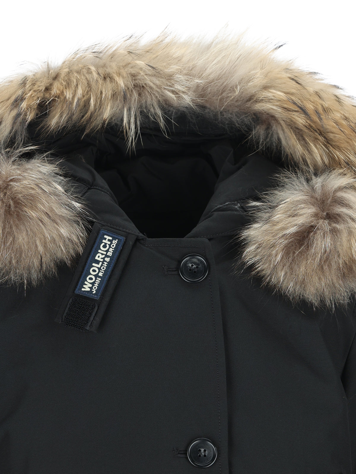 Parka realizzato in misto cotone. CFWWOU0540FBUT0001 BLK WOOLRICH 
