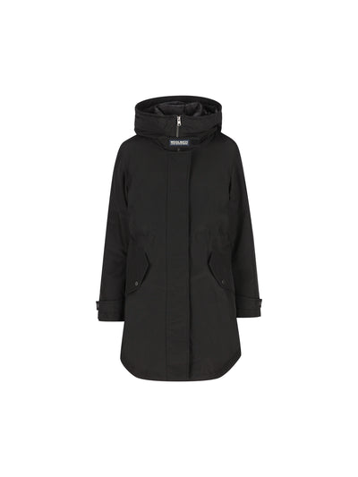 Woolrich Authentic 3 in 1 Parka in Ramar Cloth CFWWOU1105FBUT0001 BLK WOOLRICH 