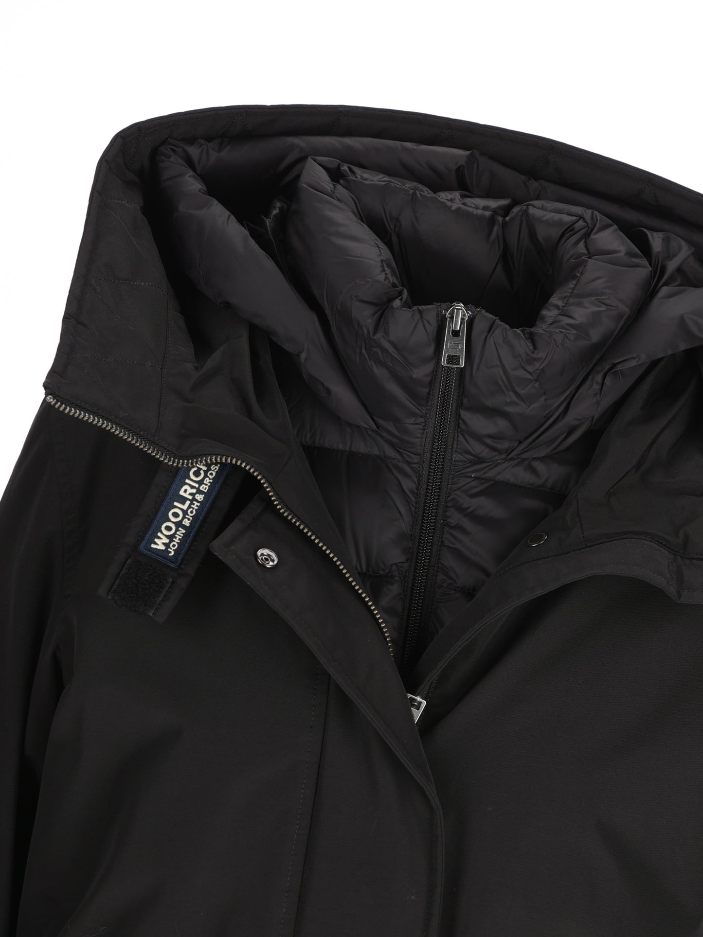 Woolrich Authentic 3 in 1 Parka in Ramar Cloth CFWWOU1105FBUT0001 BLK WOOLRICH 