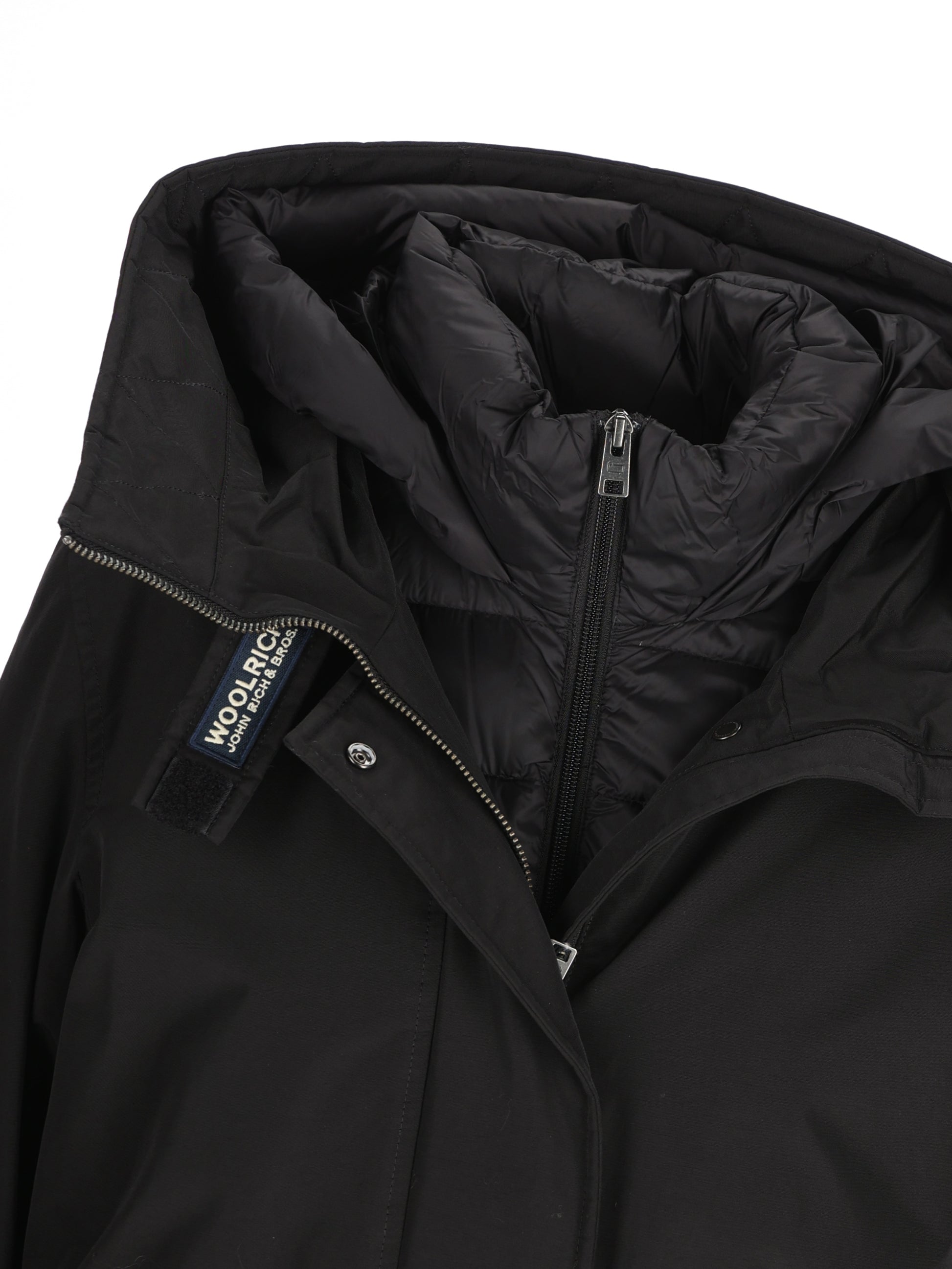 Woolrich Authentic 3 in 1 Parka in Ramar Cloth CFWWOU1105FBUT0001 BLK WOOLRICH 