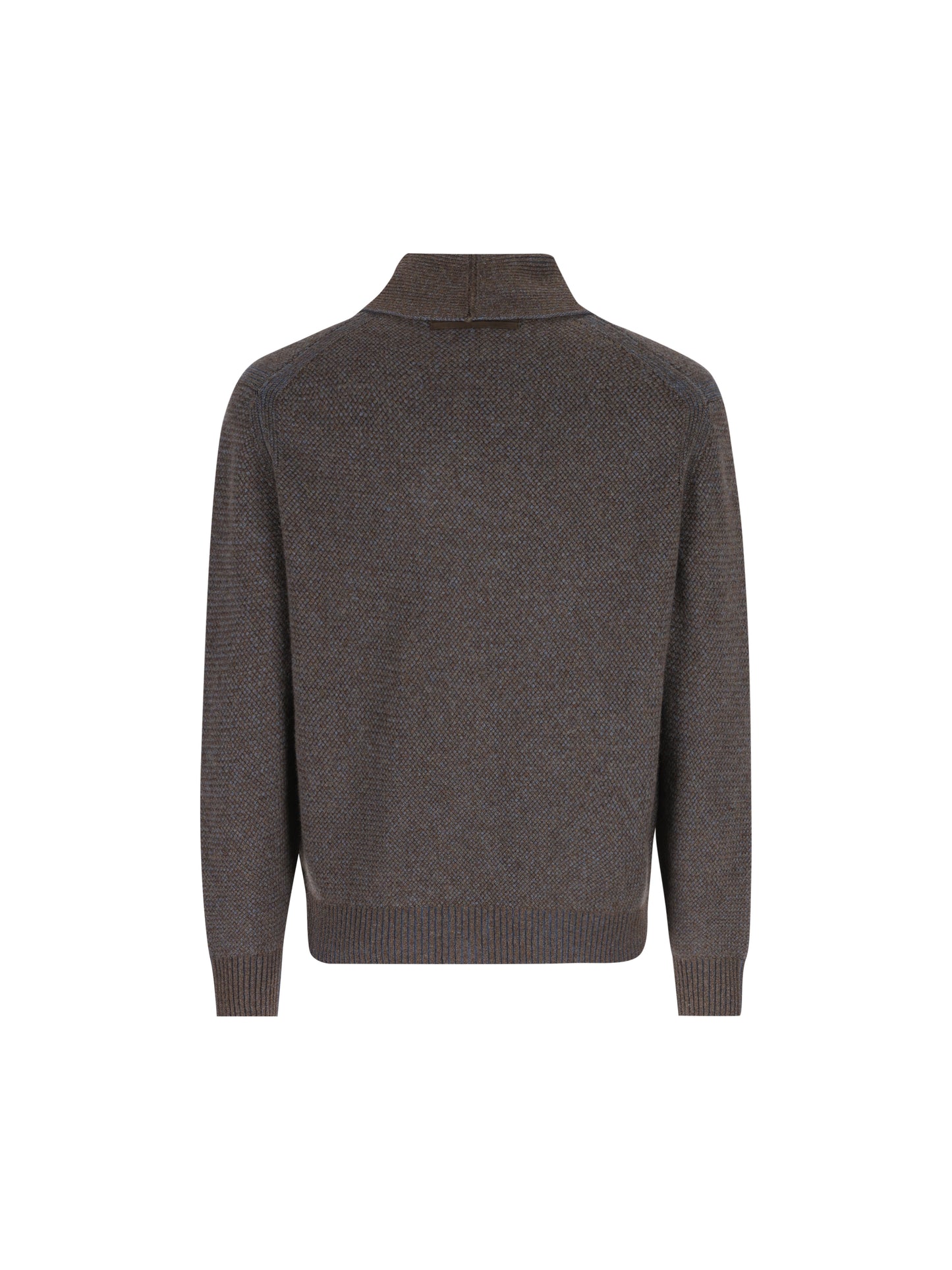 Cardigan in Cashmere e Lana con Collo Sciallato RUIB87A4 155VB9 ZEGNA 
