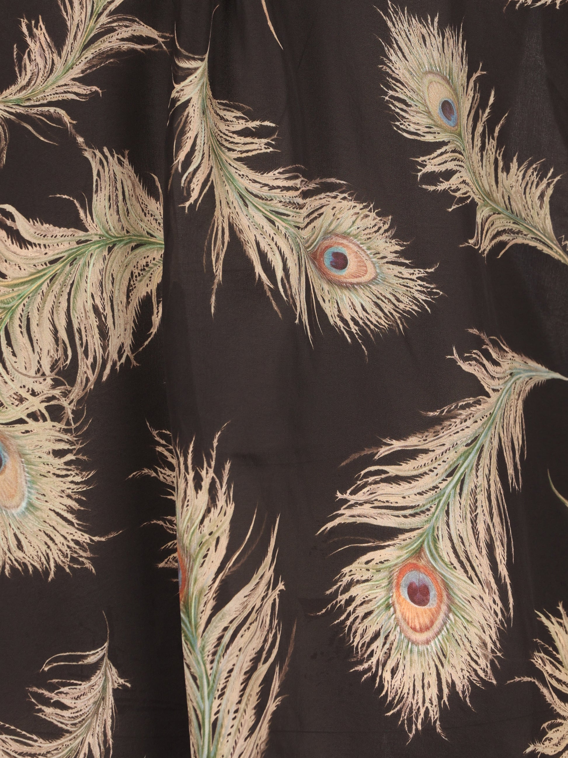 Camicia in Seta Peacock Feather 5747TF261 BLKFEA ZIMMERMANN 