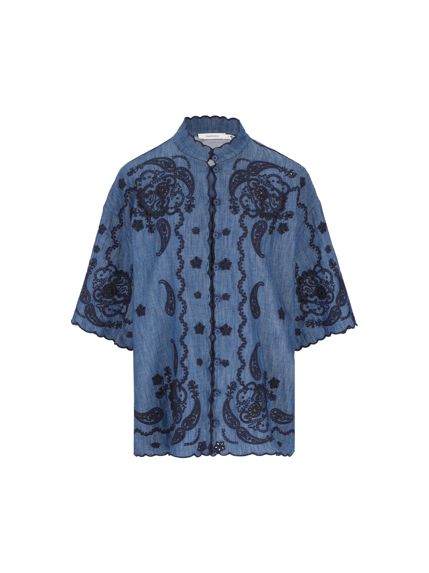 Camicia realizzata in cotone. 8360TSS261 RWBLU ZIMMERMANN 