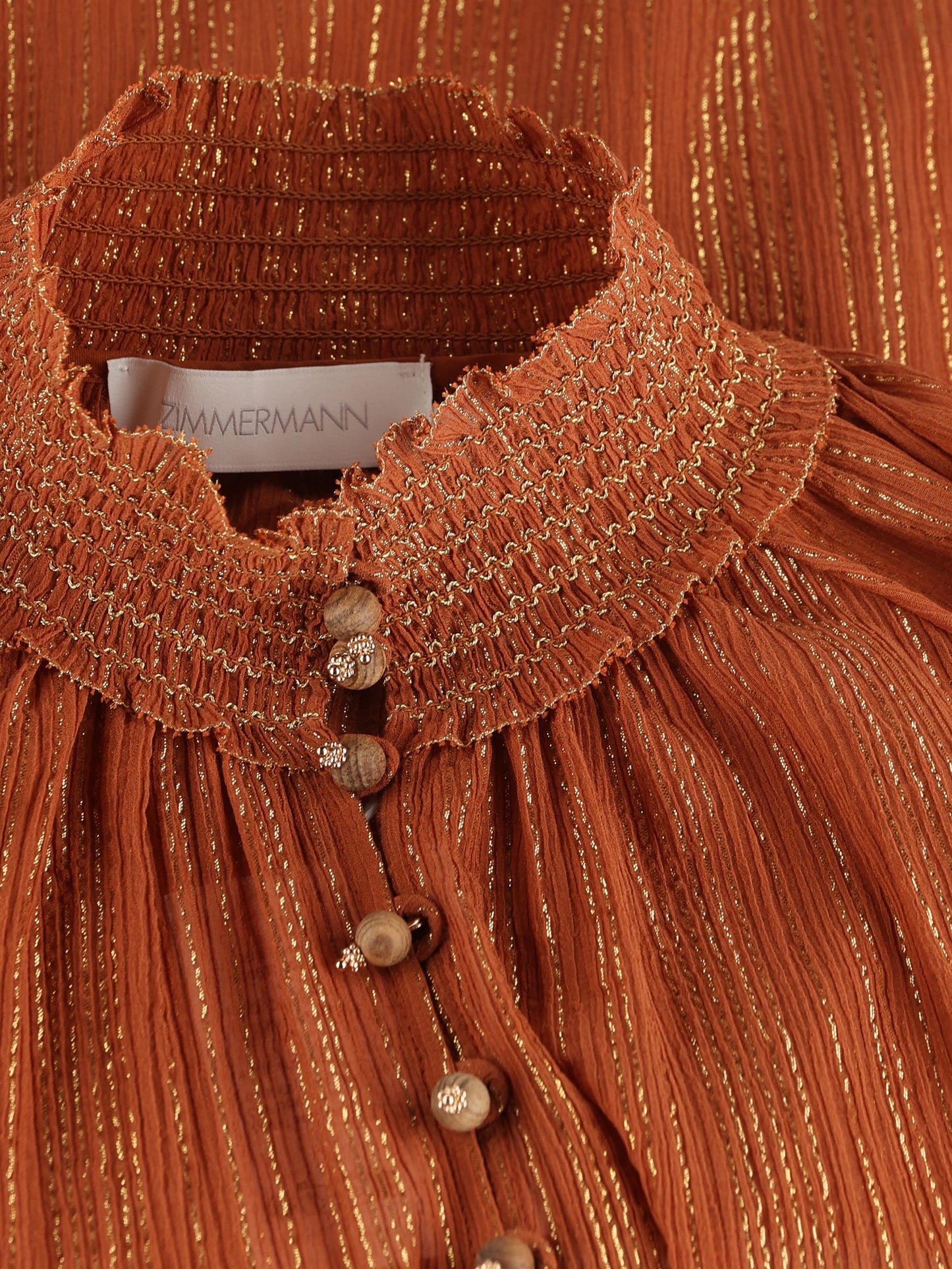 Blusa in cotone 9005TSS261 TAN ZIMMERMANN 