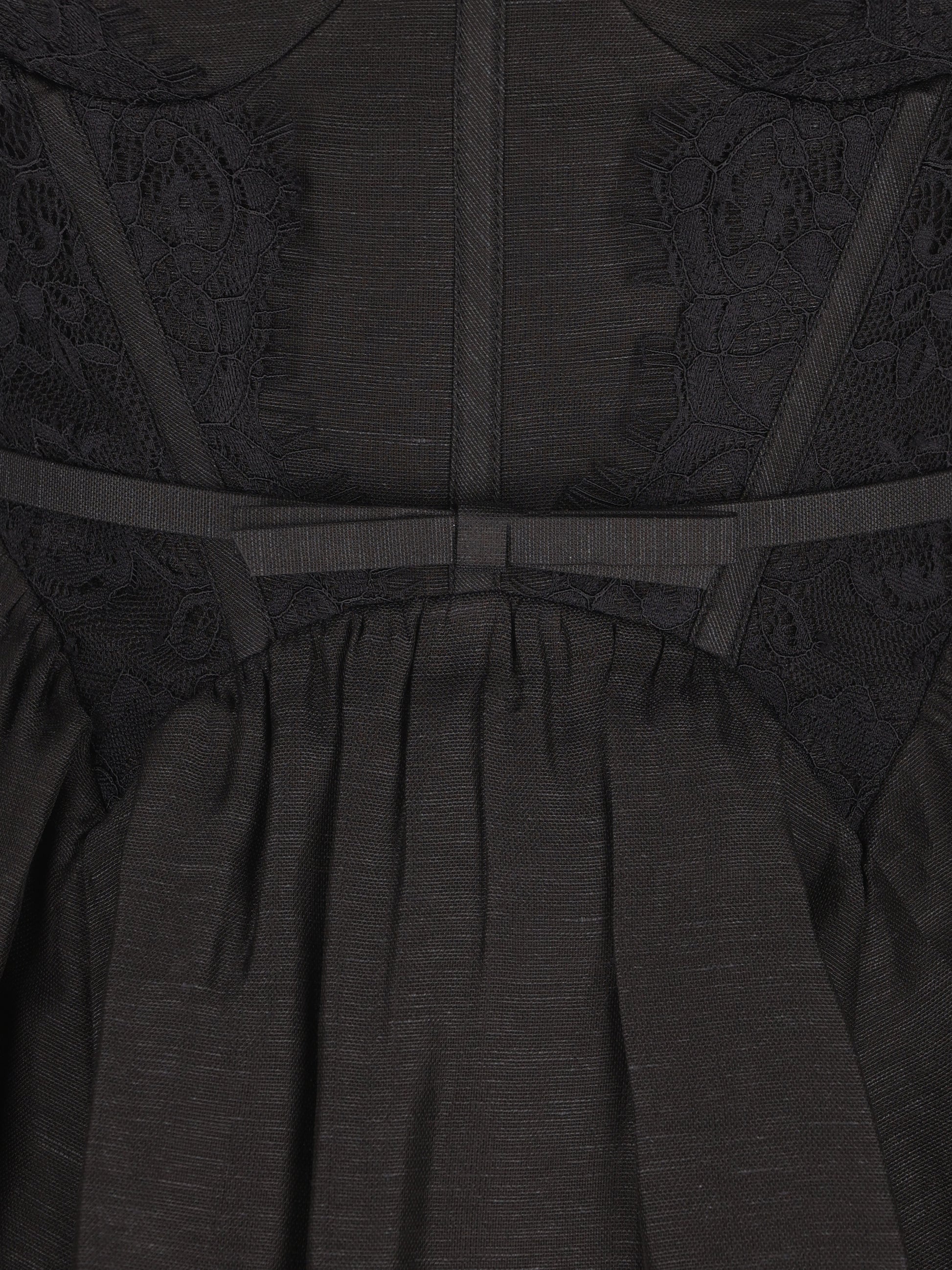 Mini abito Valiant con pizzo 9399DF261 BLK ZIMMERMANN 