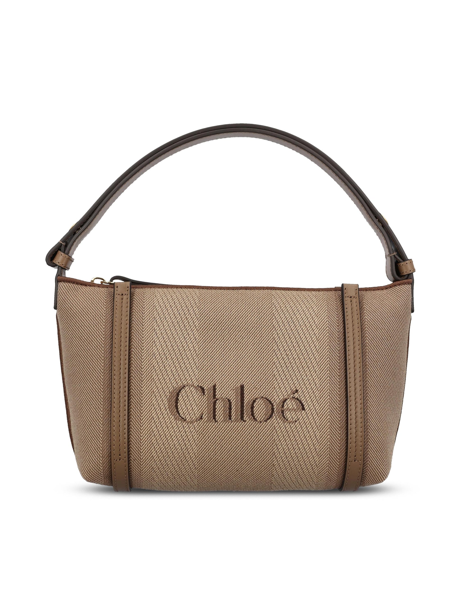 Borsa a spalla Chloé Carry in tela CH25UP566O65 28H CHLOE' 