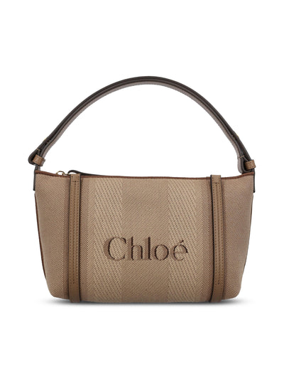 Borsa a spalla Chloé Carry in tela CH25UP566O65 28H CHLOE' 