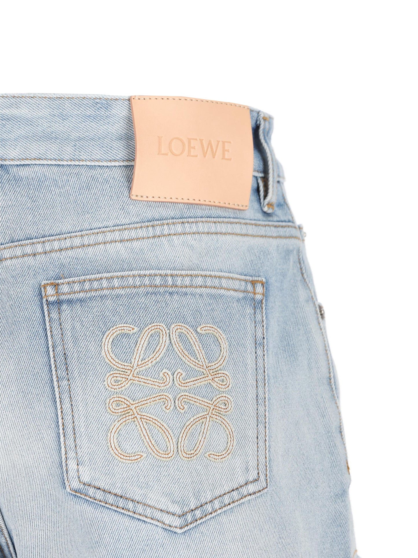 Short in denim di cotone. S616Y1GX08 8438 LOEWE - PAULA'S IBIZA 