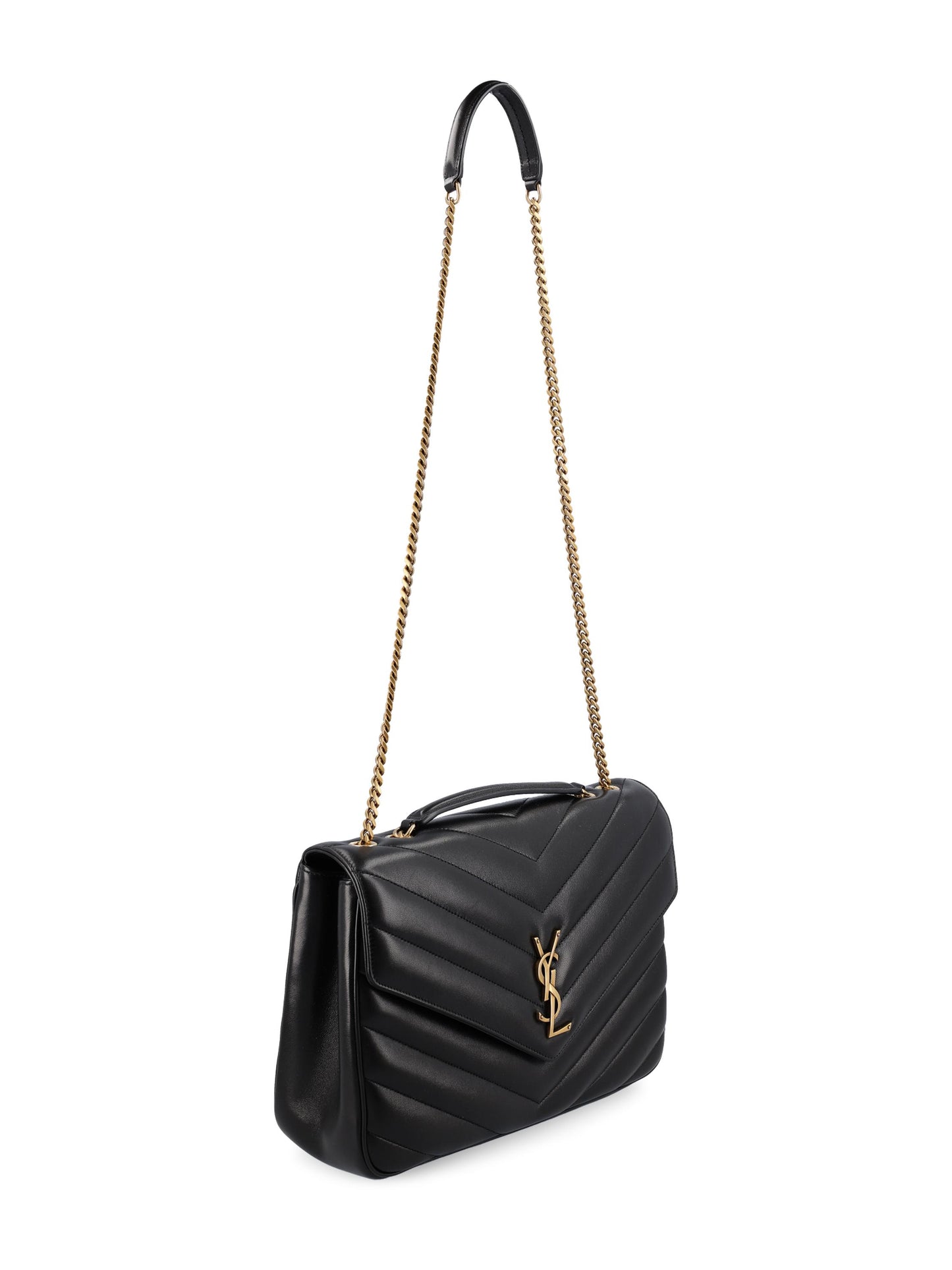 Borsa LOULOU large in pelle di agnello trapuntata 803541 AAEAX1000 SAINT LAURENT 