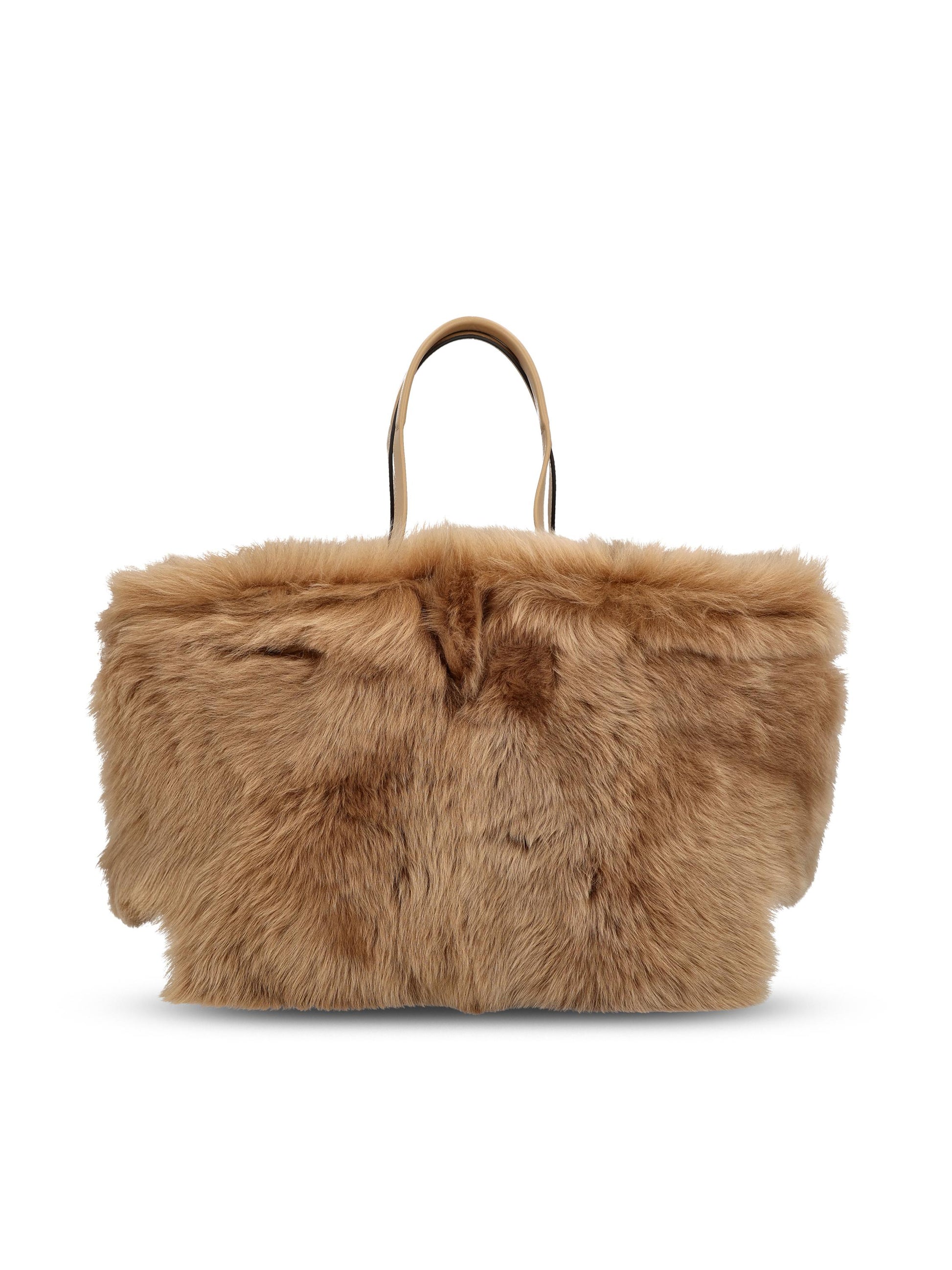 Borsa realizzata in pelliccia di agnello. XBWDBMAM250UQM C814 TOD'S 