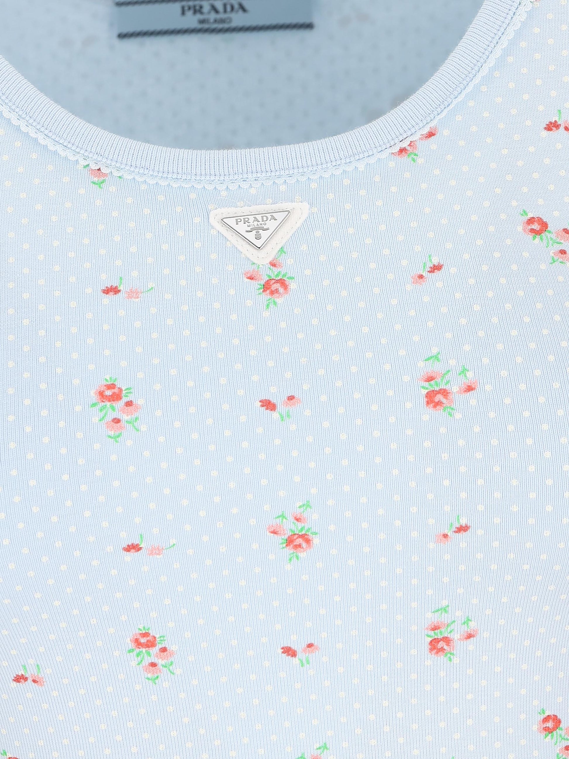 Canotta realizzata in cotone. 39659C 19AXF0012 PRADA 