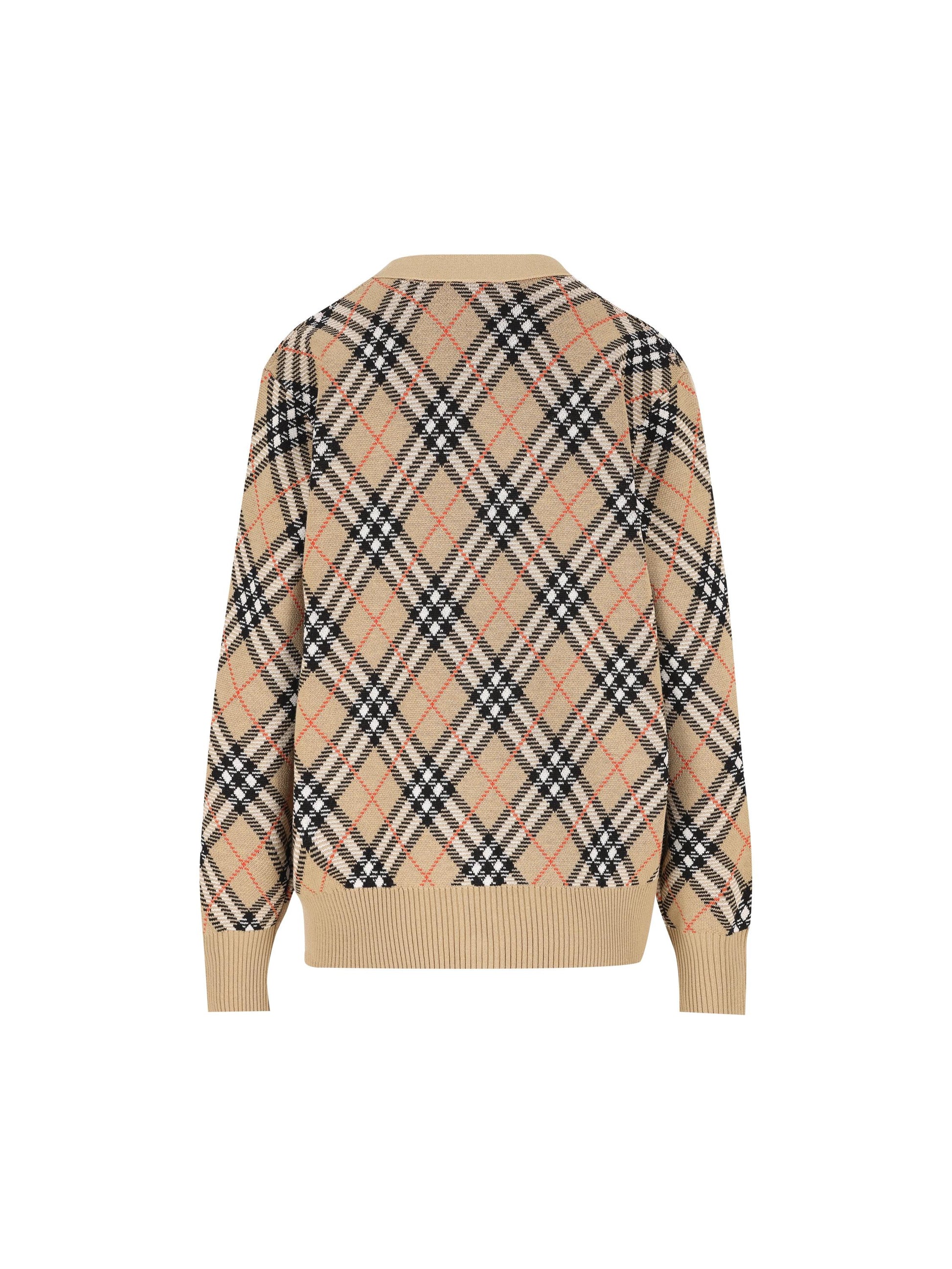 Cardigan in lana. 8110579 C1309 BURBERRY 