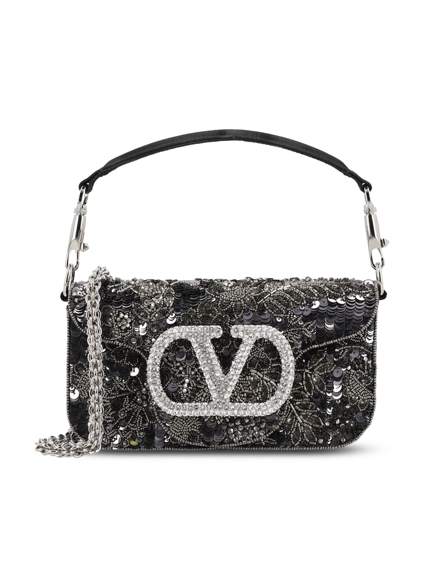 Borsa realizzata in raso e tessuto moiré 8W2B0K53SBV A1K VALENTINO GARAVANI 