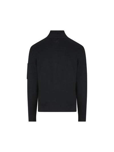 Maglione half zip realizzato in Re-Wool. 19CMKN201A 006595A999 C.P COMPANY 