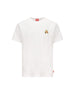 T-shirt con stampa di rana e logo A21651 0PLAT100 DIESEL 