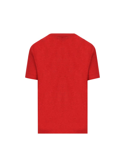 T-Shirt realizzata in lino. FAM8107 R354 LORO PIANA 