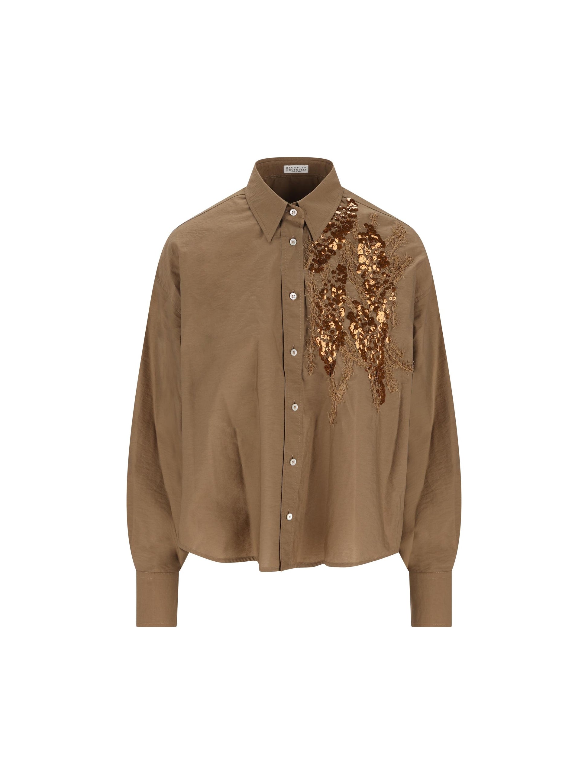 Camicia realizzata in cotone e poliammide. M0F79RJ916 C9266 BRUNELLO CUCINELLI 