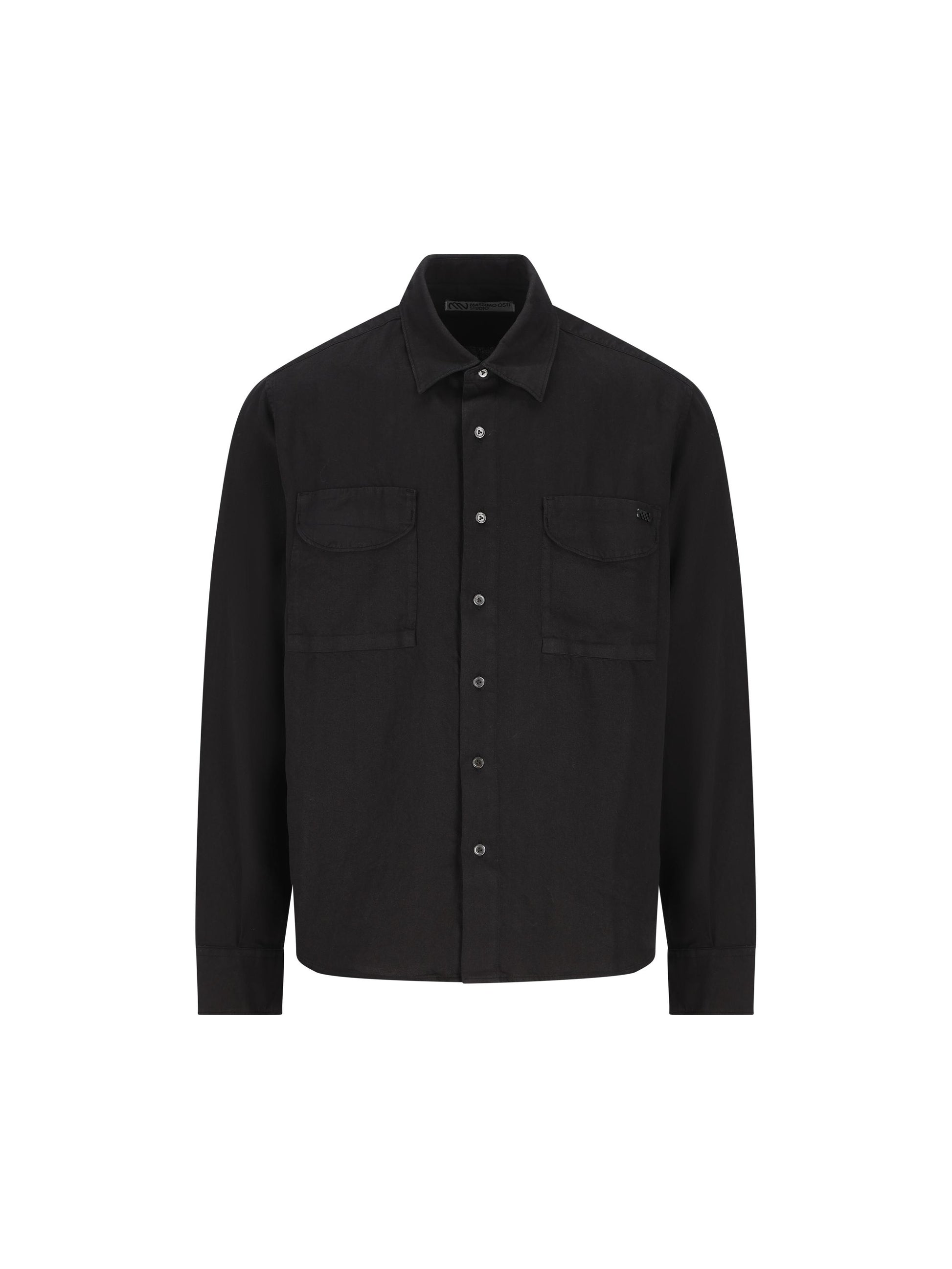 Camicia realizzata in lana vergine e cotone. MSH302A11 0638O999 MASSIMO OSTI STUDIO 