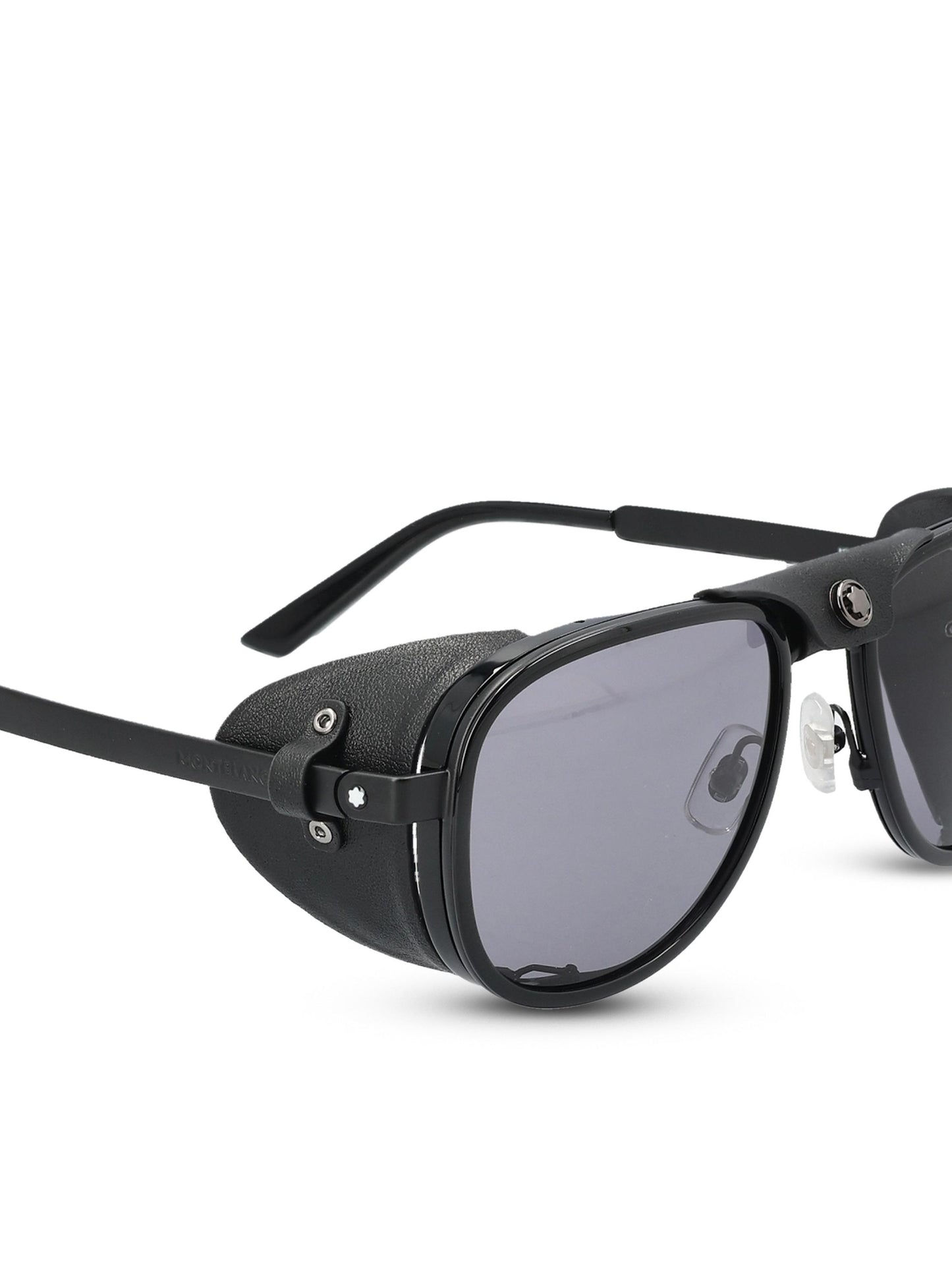 Occhiali da sole realizzati in metallo. MB0455S BLACK-BLACK-SMOKE MONTBLANC 