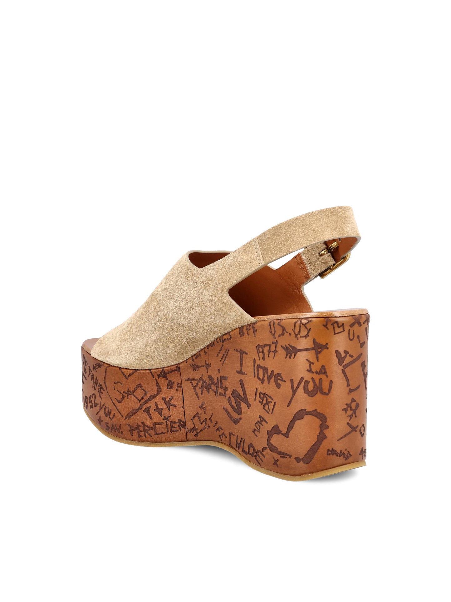 Sandali realizzati in pelle di vitello. CH25A10GRY 751 CHLOE' 