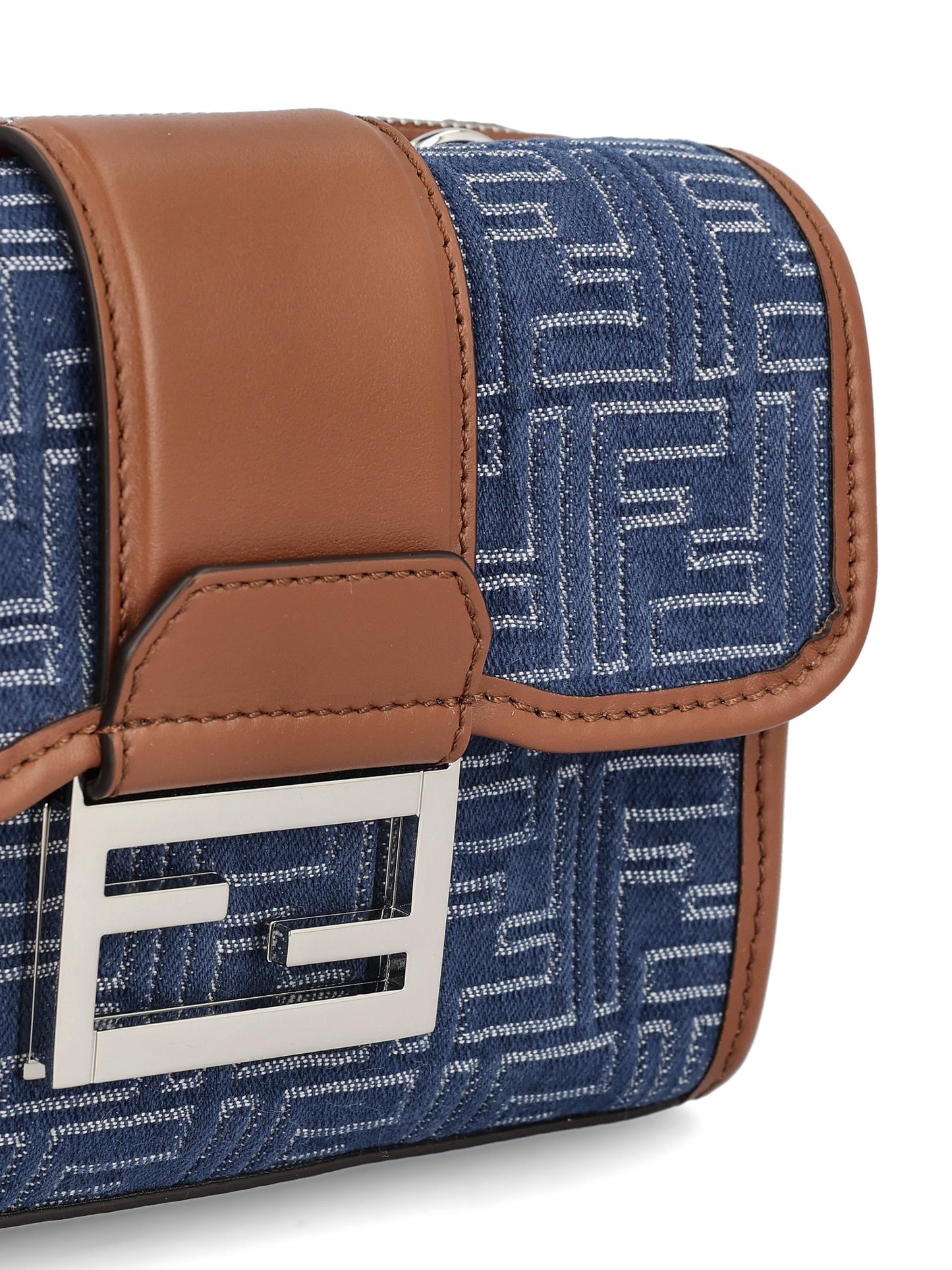 Borsa Baguette Double realizzata in Jacquard FF. 7VA649 AUGOF1SCG FENDI 