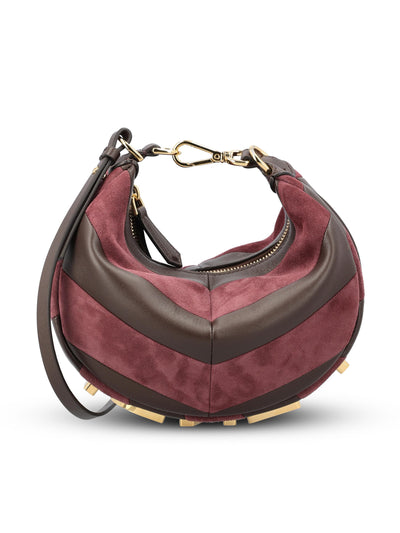 Borsa Fendigraphy hobo in pelle e camoscio. 8BS081 AYDRF1U3F FENDI 