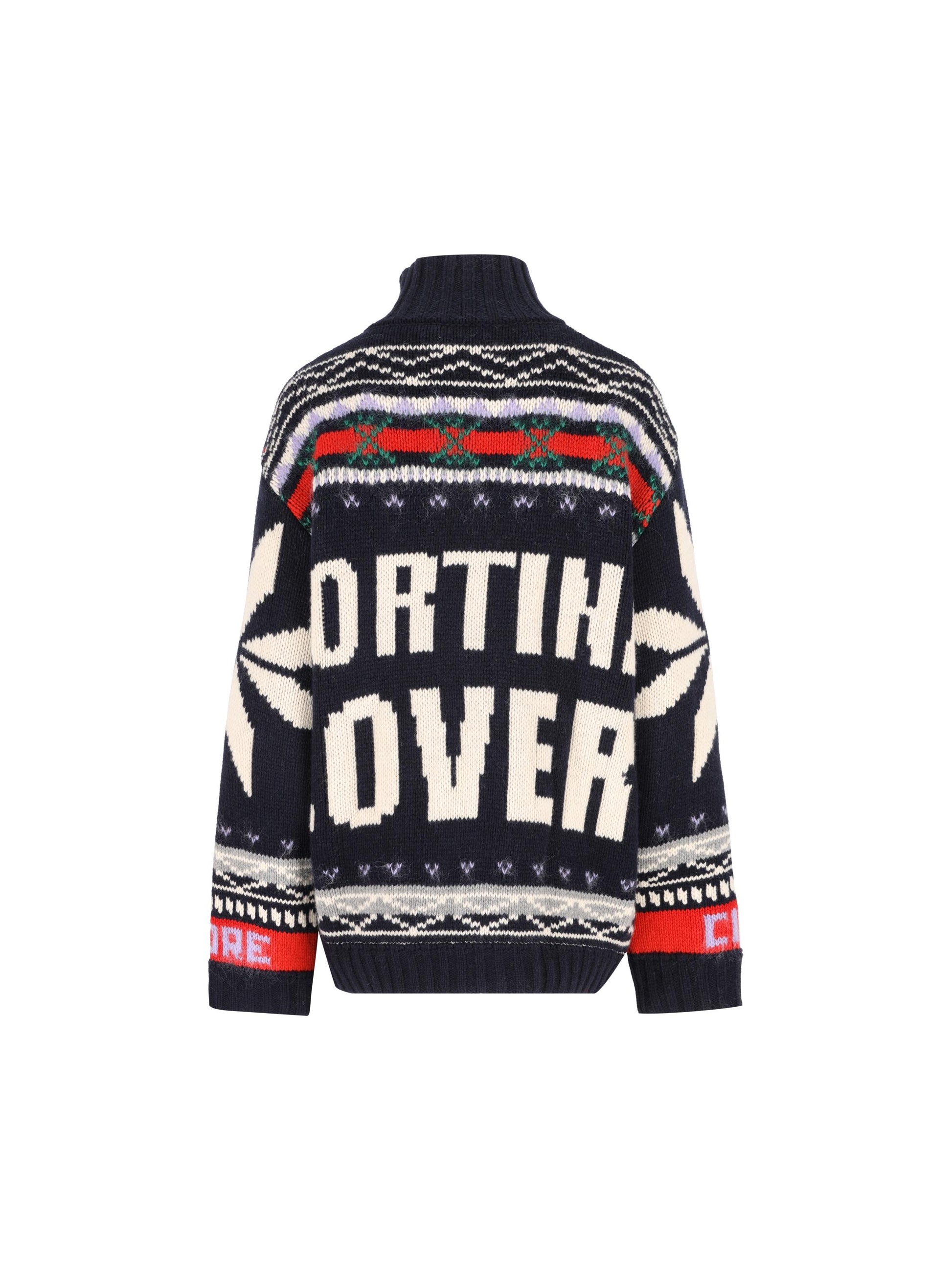 Bomber jacquard "Snowflake" in lana. 0503 03 GIADA BENINCASA 