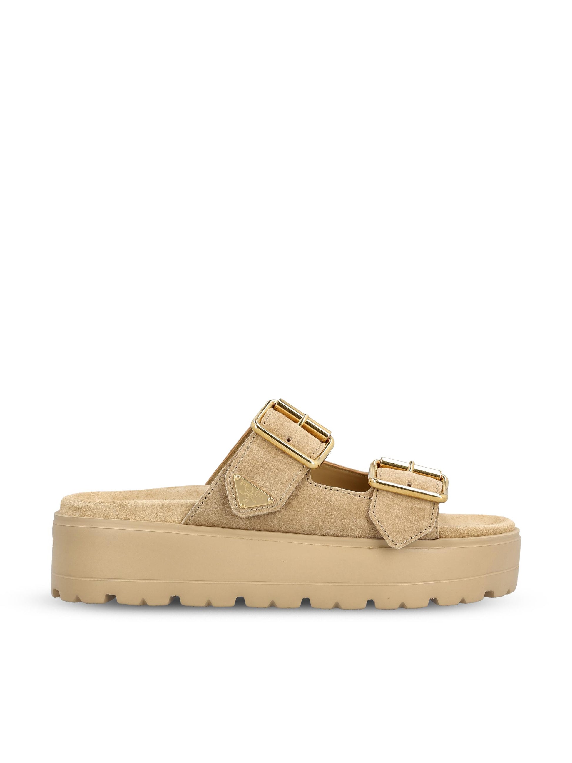 Sandali realizzati in pelle scamosciata. 1XZ788 054F0379 PRADA 