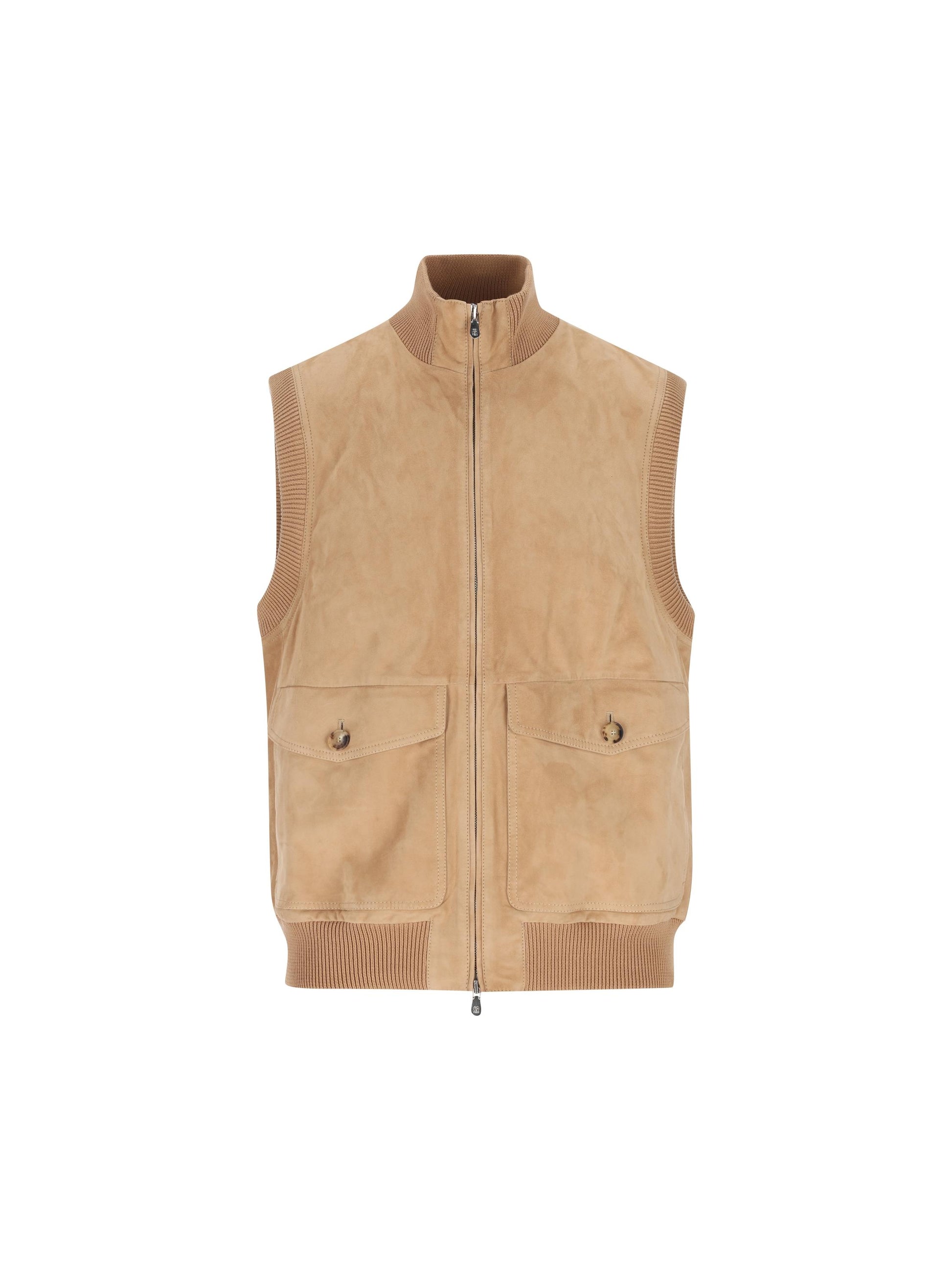 Gilet realizzato in pelle. MPCLF2079 CMJ06 BRUNELLO CUCINELLI 