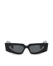 Occhiali da sole in acetato. VG0001S-001 BLACK-BLACK-GREY VALENTINO GARAVANI 