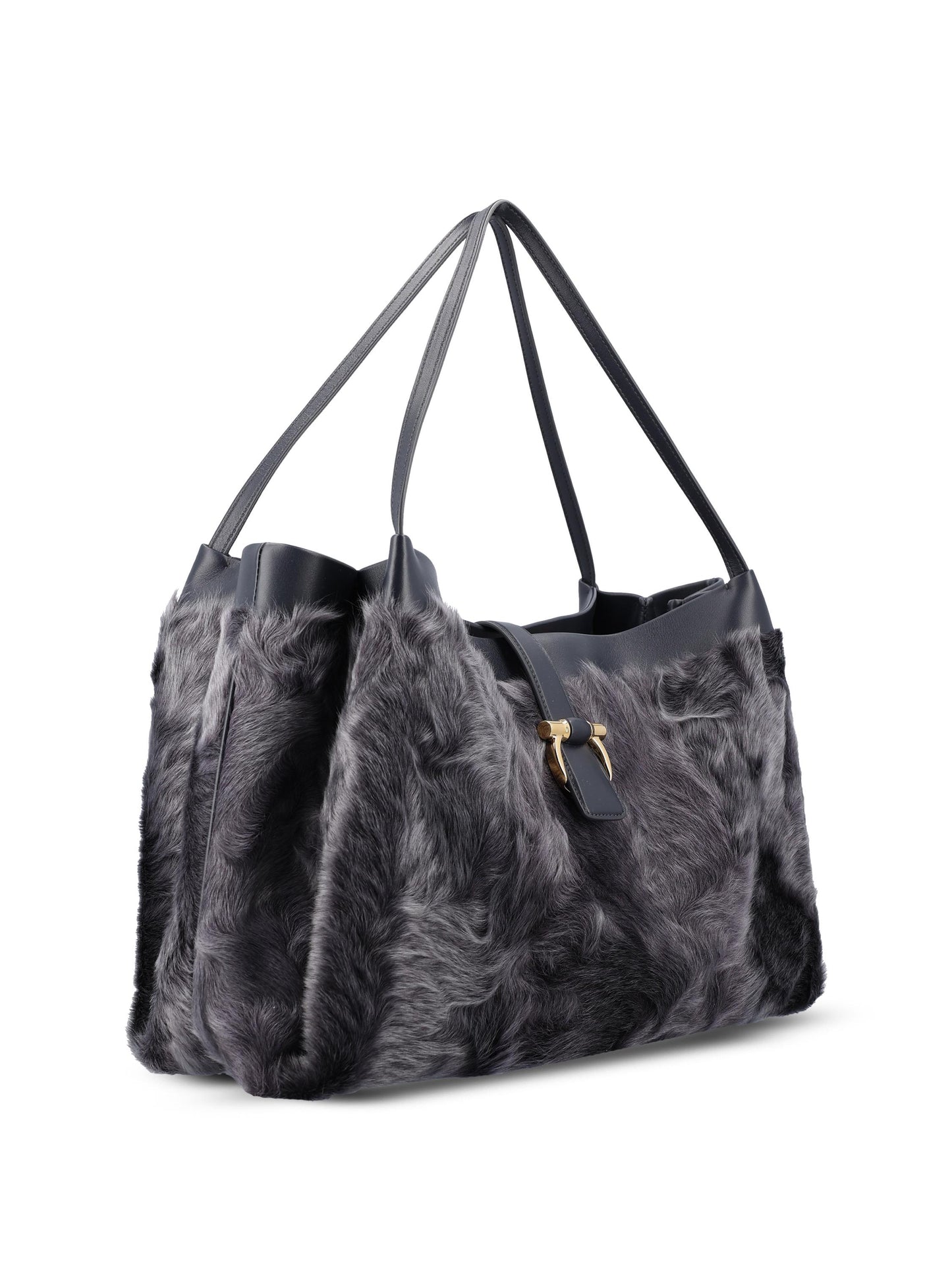 Tote bag realizzata in shearling di capretto e vitello. 21A437 787988002 SALVATORE FERRAGAMO 