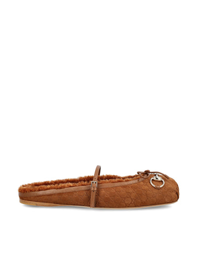Sabot donna Gucci con Morsetto in Pelle Scamosciata GG 846685 AAFI22743 GUCCI 