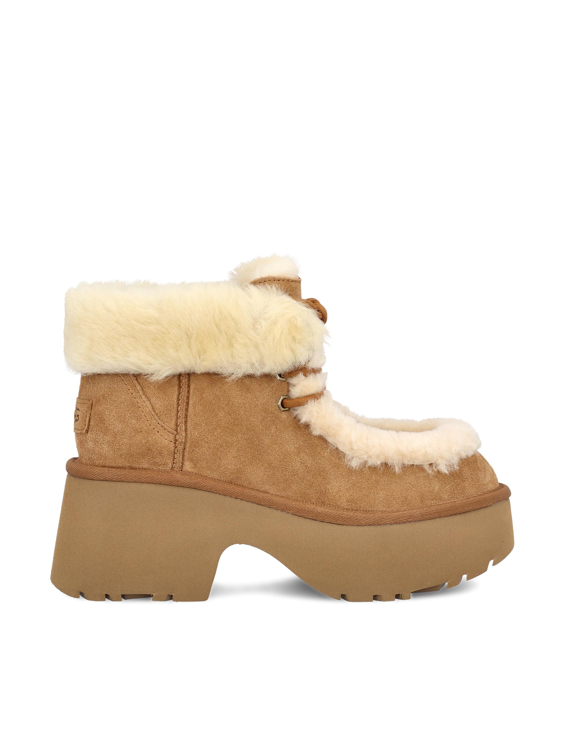 Stivali Classic Esmee Lace Up in pelle scamosciata 1171532 CHE UGG 