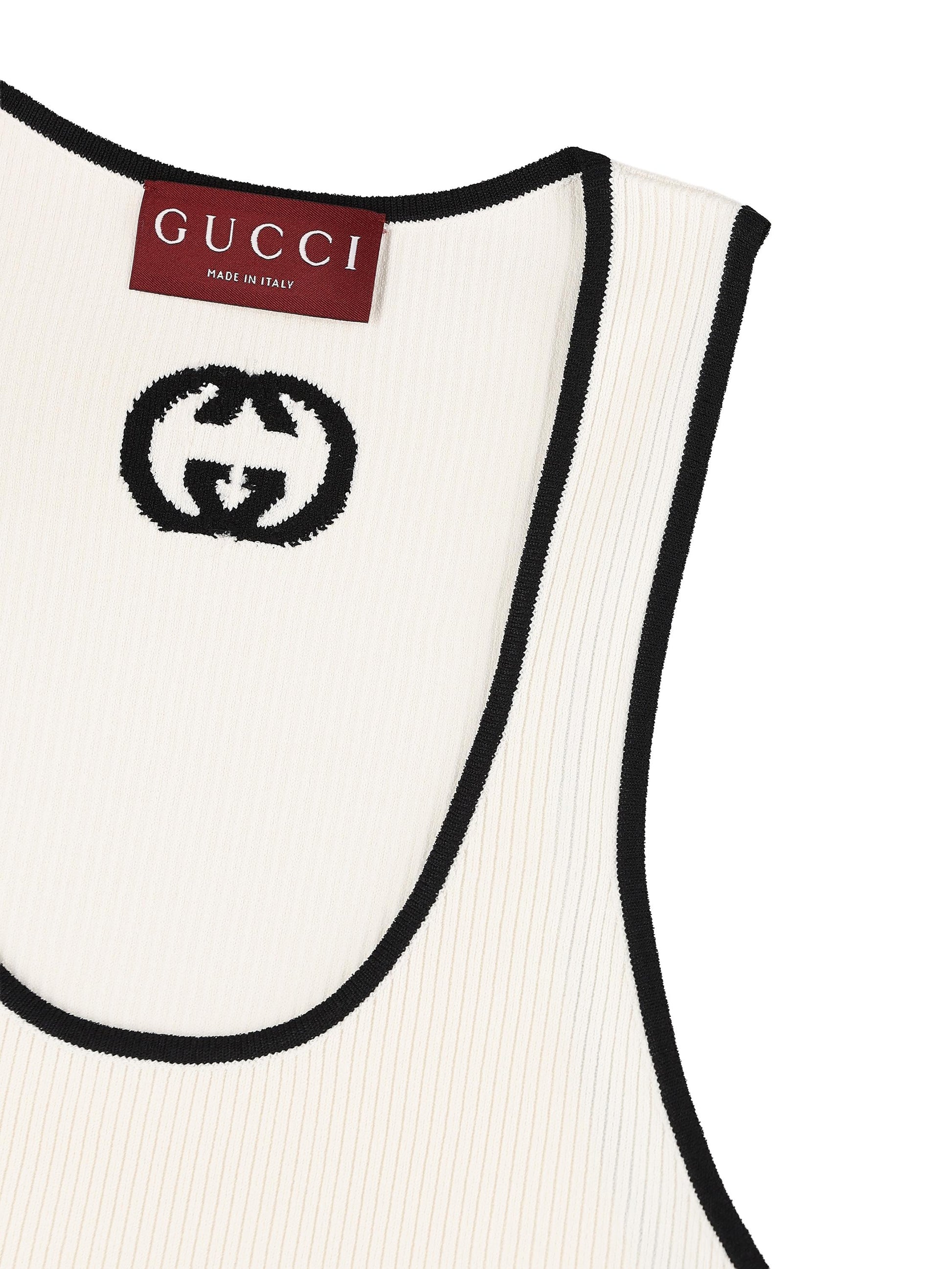 Canotta realizzata in viscosa e poliestere. 852456 XKFCZ9232 GUCCI 