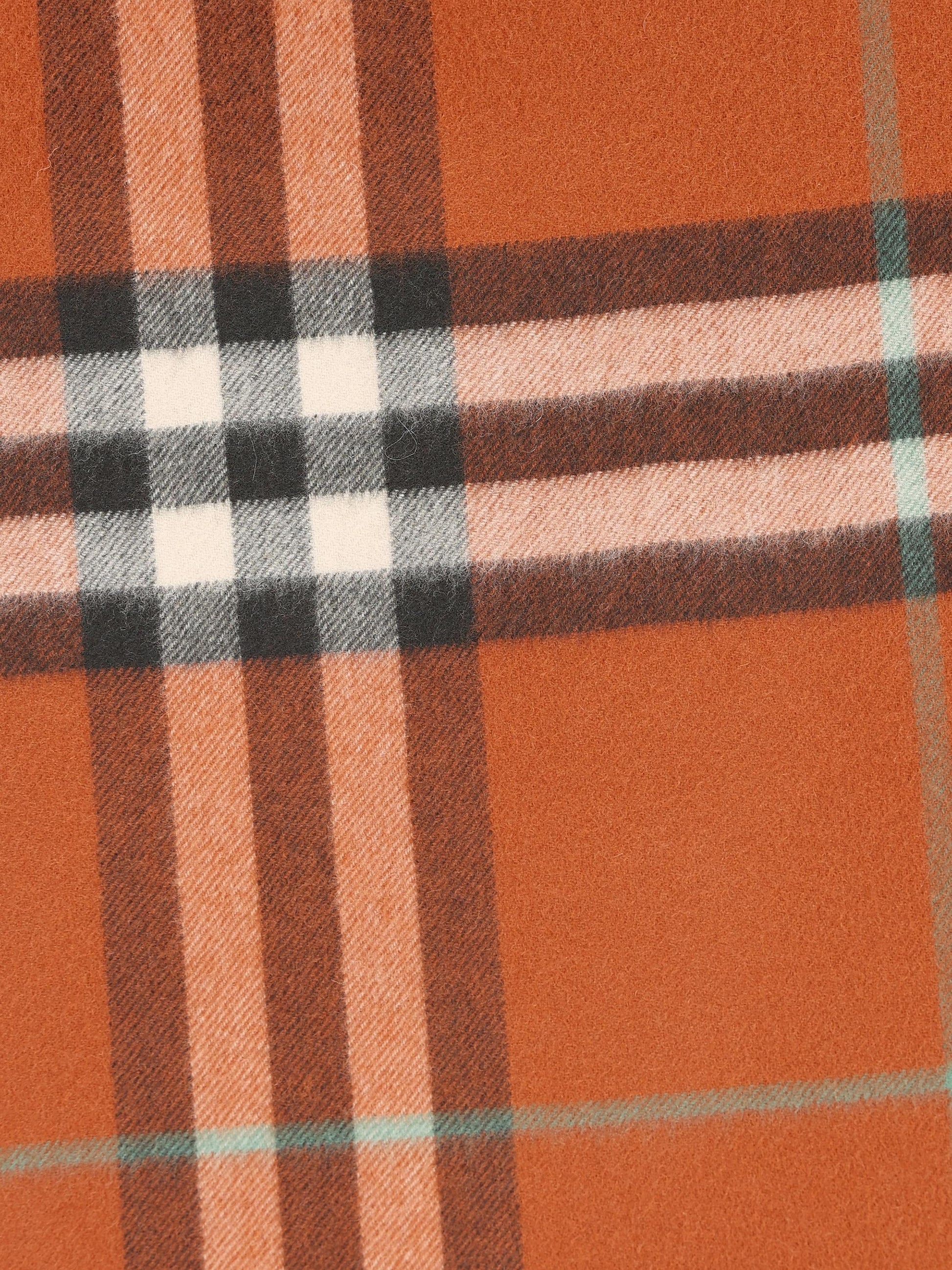 BURBERRY Cashmere Check Scarf –1