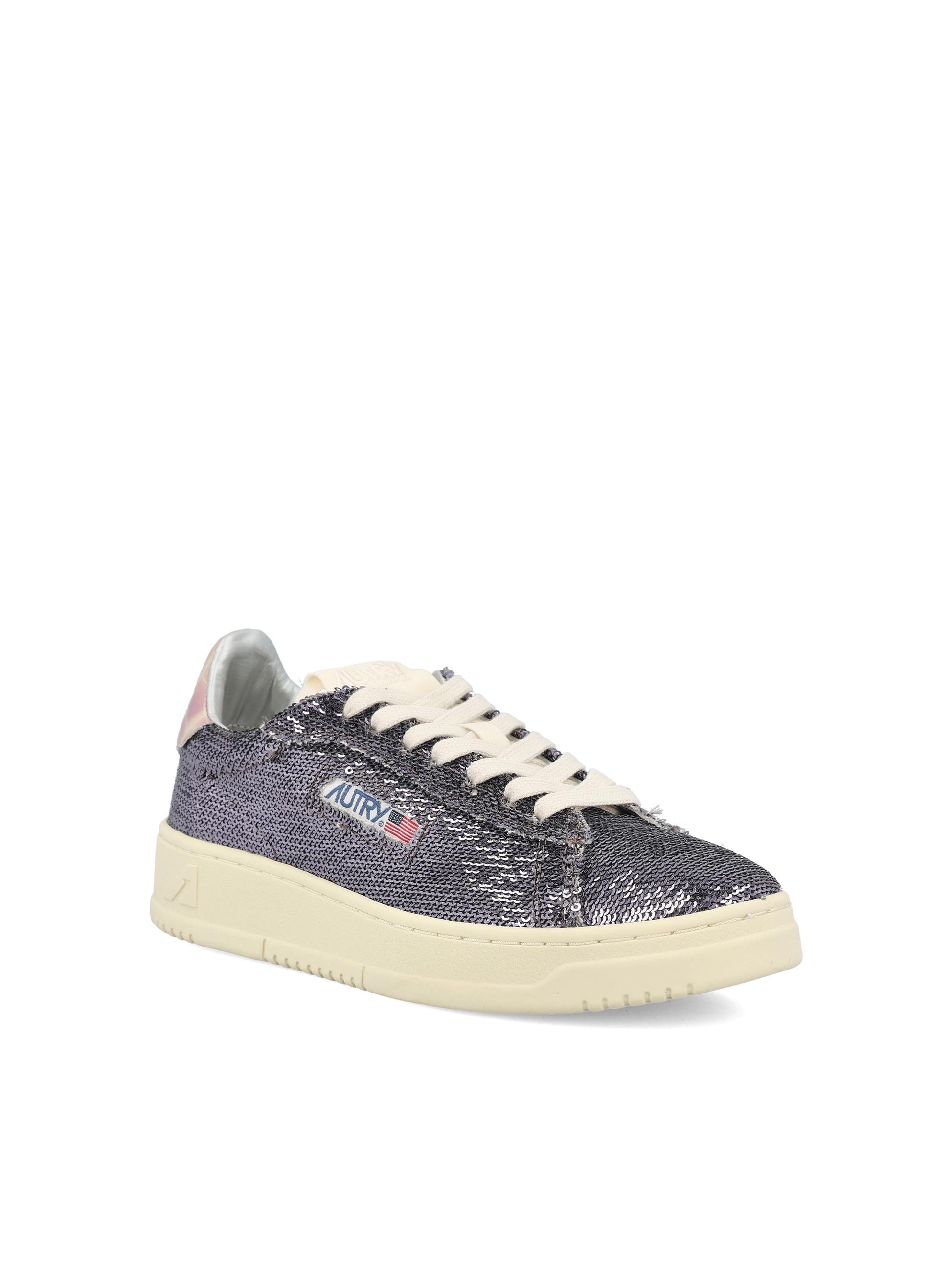 Sneakers realizzate in pelle e paillettes. ADLW TI02 AUTRY 
