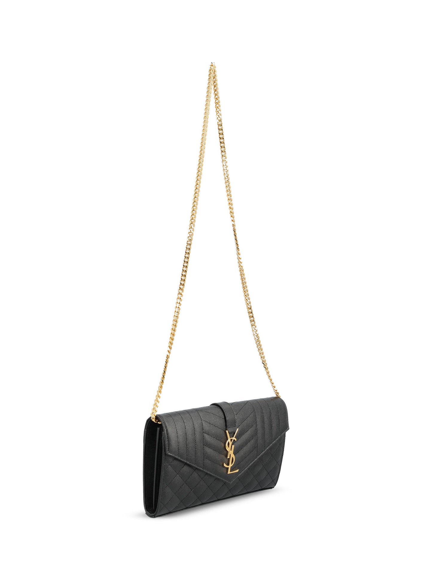 Pochette realizzata in pelle martellata. 620280 BOW911000 SAINT LAURENT 
