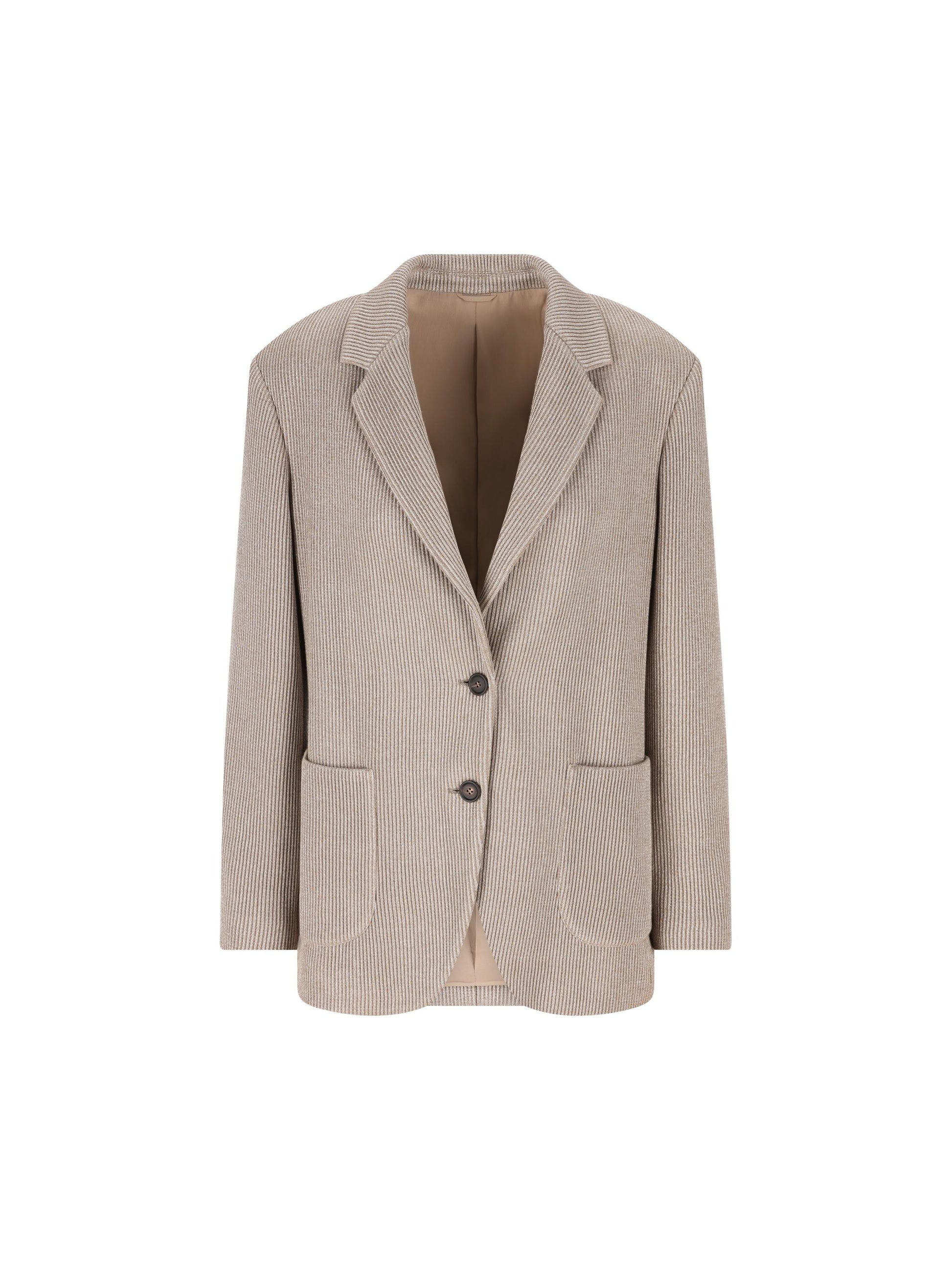 Giacca in maglia di cotone e viscosa Sparkling costa inglese con monile M0AZT7511 CXB87 BRUNELLO CUCINELLI 