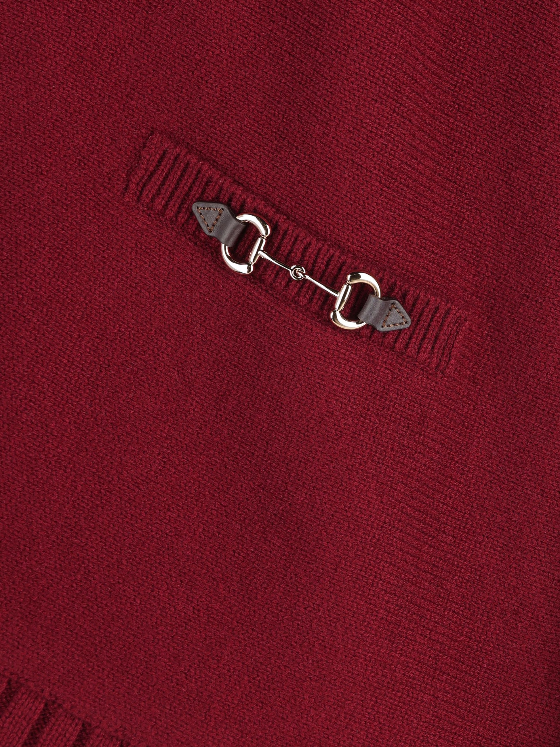 Cardigan in lana vergine e cashmere con dettaglio Morsetto 836378 XKE0Y6122 GUCCI 