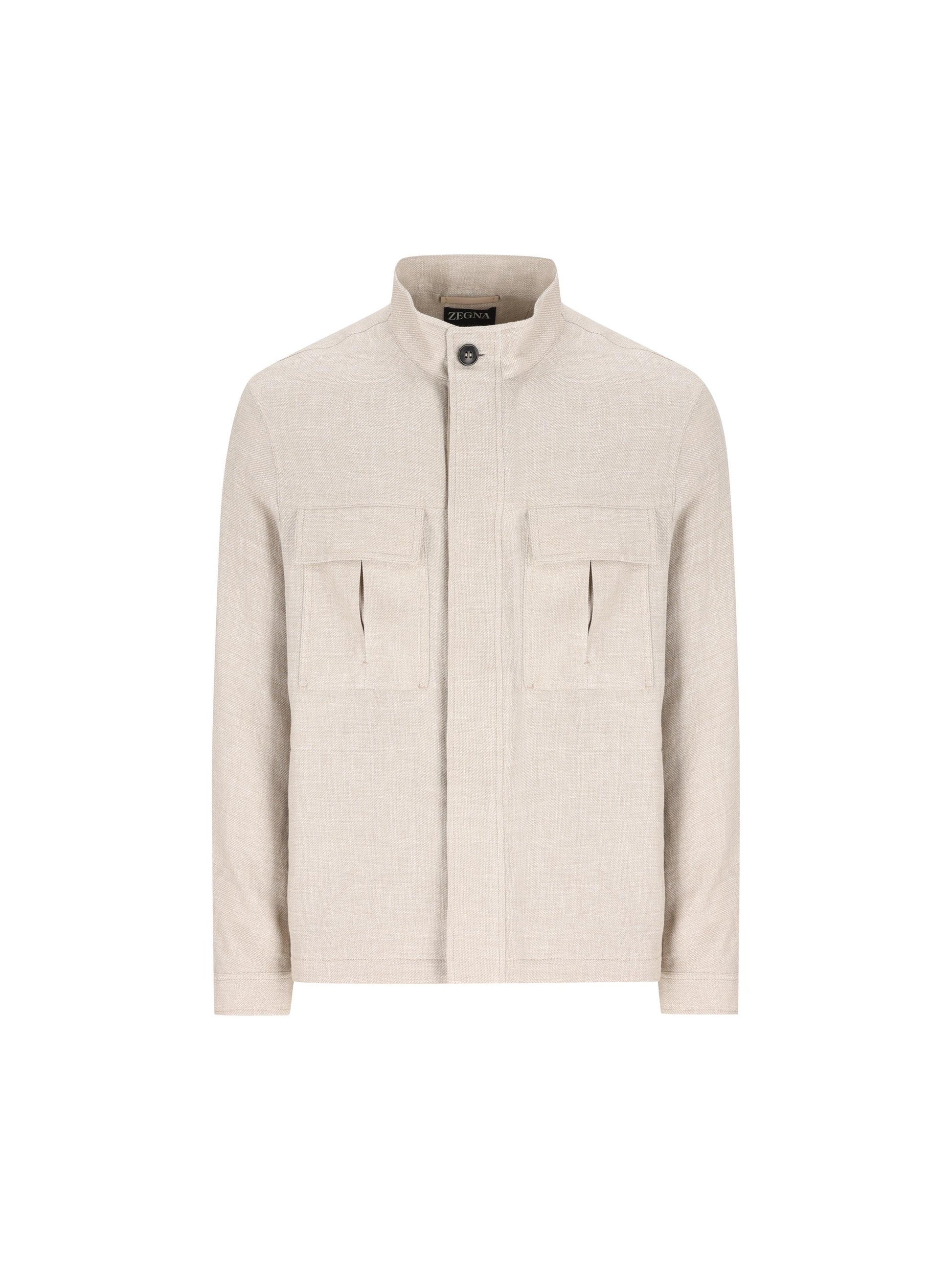 Giacca realizzata in misto cashmere e lino. UHT49A3 H526212 ZEGNA 