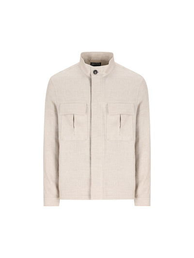 Giacca realizzata in misto cashmere e lino. UHT49A3 H526212 ZEGNA 