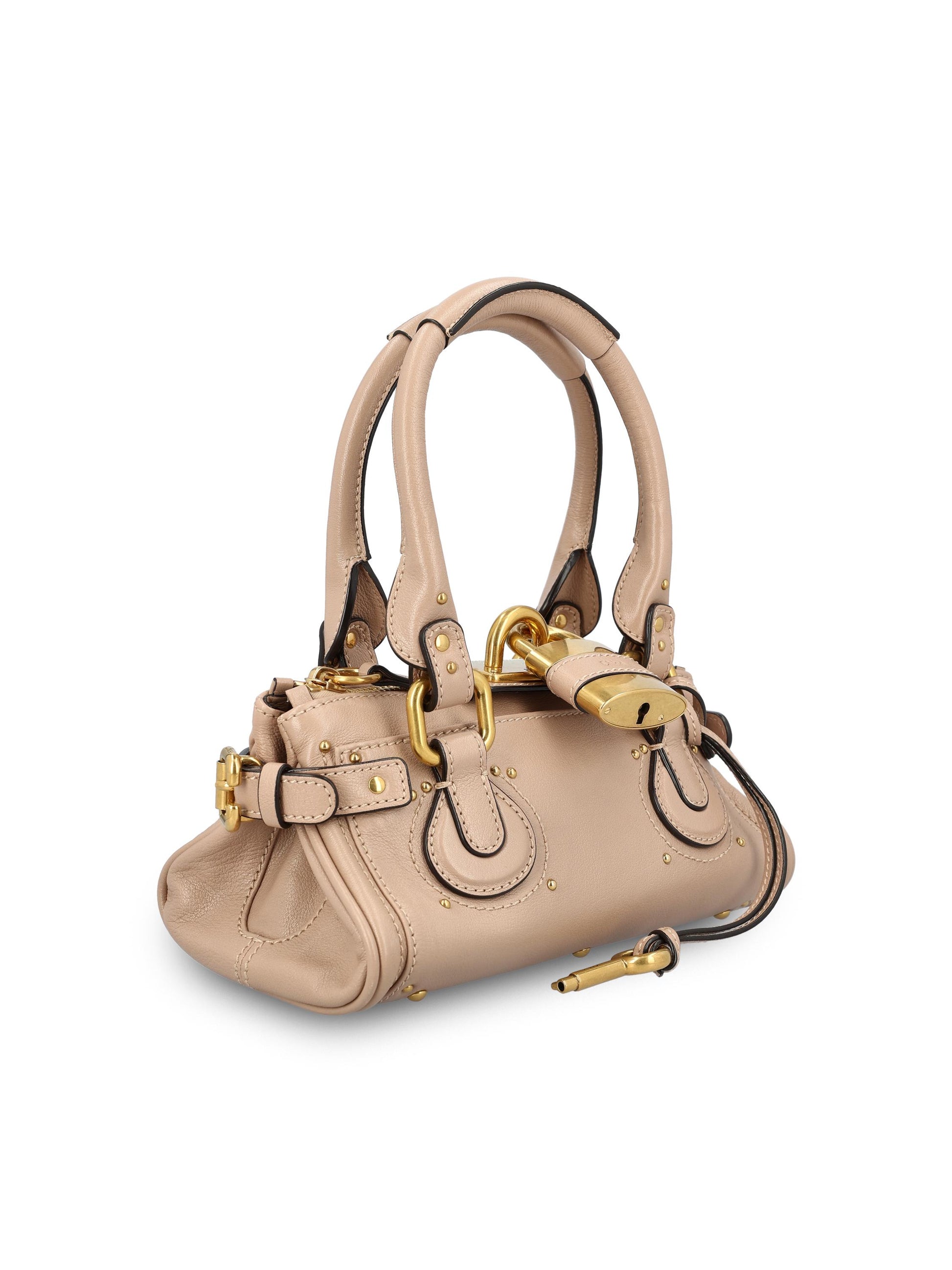 Borsa Paddington piccola in pelle granata CH26SS805P75 6I4 CHLOE' 