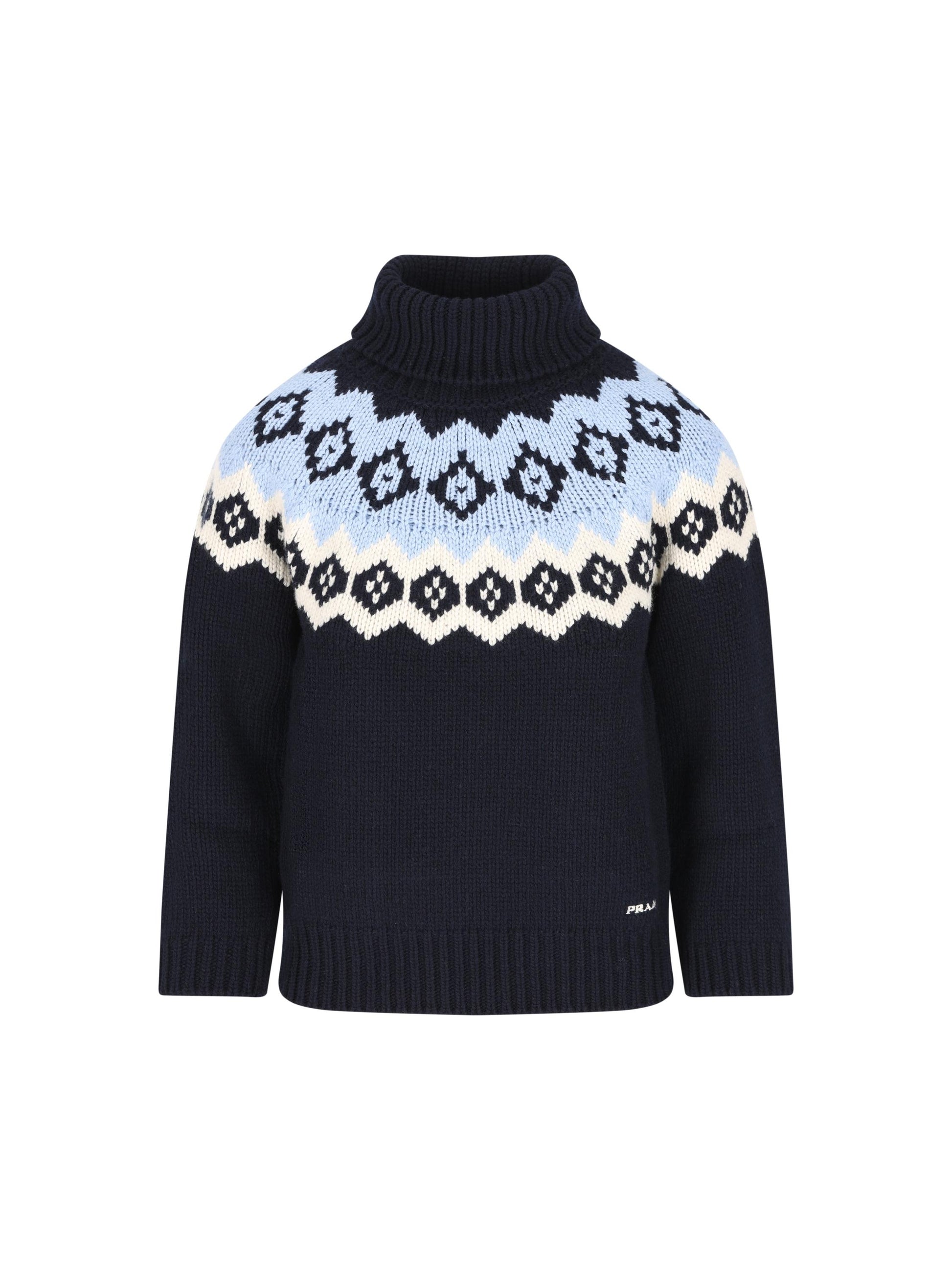 Maglia in lana vergine e cashmere P26574 18VZF067K PRADA 