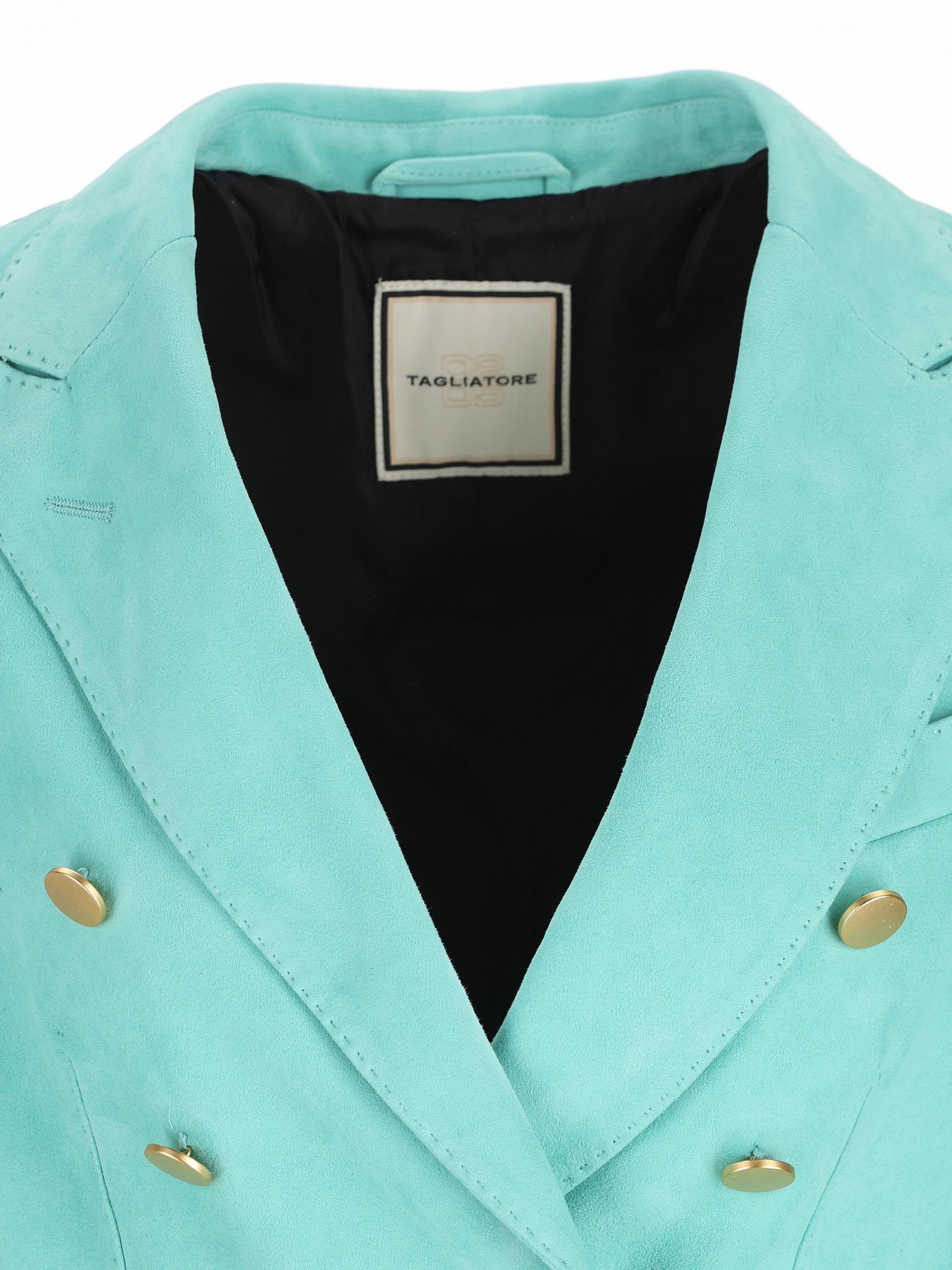 Blazer realizzato in pelle. LIZZIE MENTA TAGLIATORE 