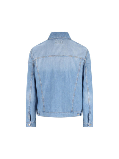 Giubbino quattro tasche in denim leggero Old ME6456909 C1470 BRUNELLO CUCINELLI 